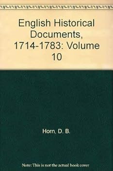 Hardcover English Historical Documents, 1714-1783 Book