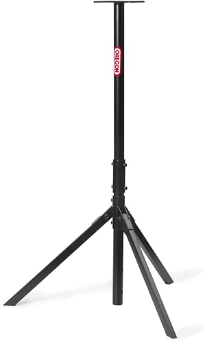 Oregon Trípode para amoladora de cadena de motosierra, altura ajustable, resistente, portátil, segura, se pliega para su uso en cualquier lugar,