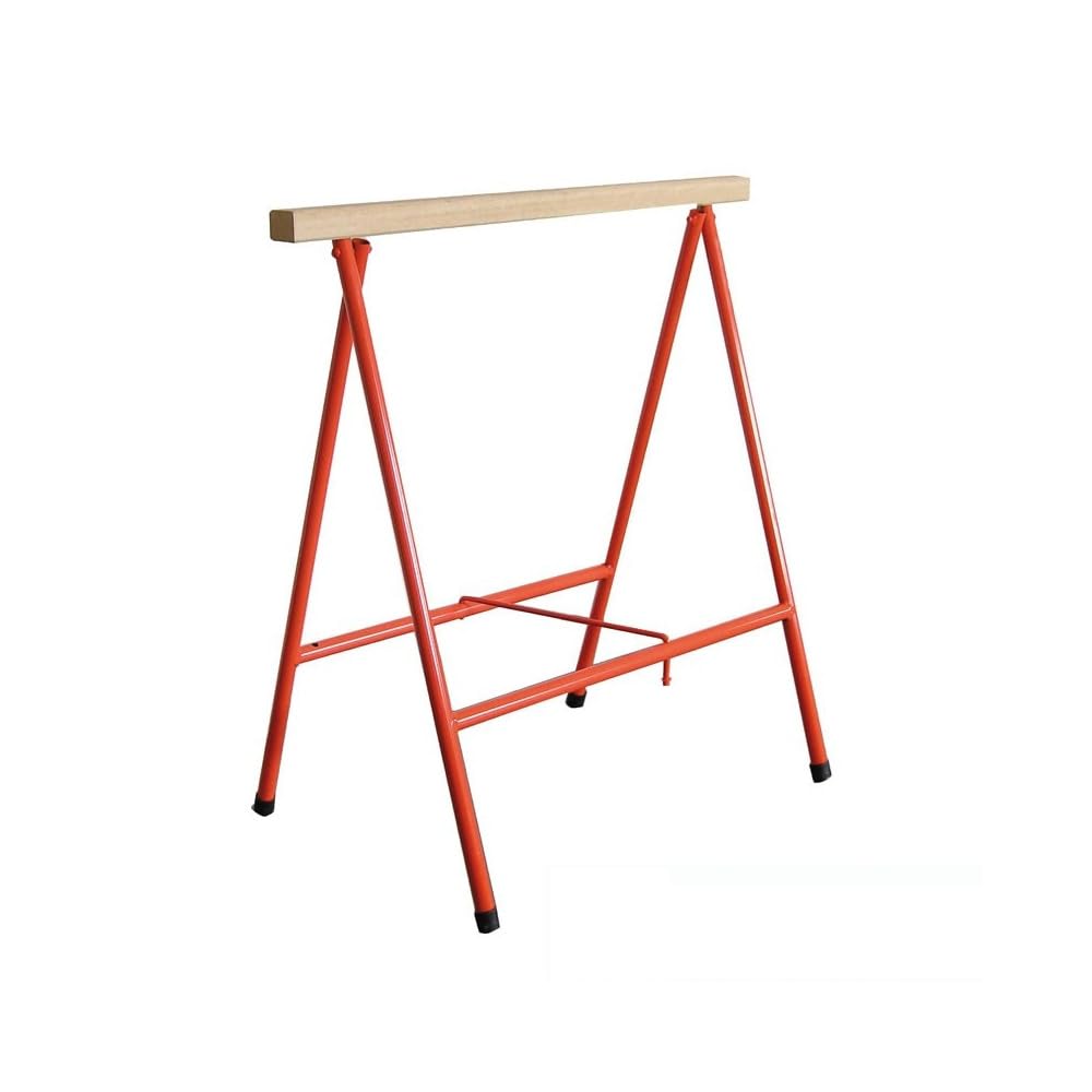 Tréteaux Pliants Professionnels 80 cm – Robustes et Légers – Charge 300 kg la Paire – Tréteaux Chantier, Atelier, Bricolage, Bois et Métal – Pliables et Faciles à Transporter