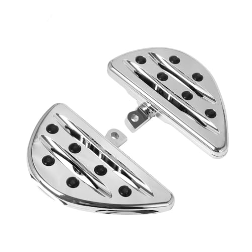Repose-Pieds Passager CNC Noir et Chrome pour Moto Harley Touring Glide