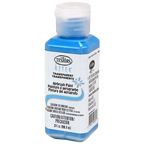 Testors Airbrush Paint, Transparent Sky Blue