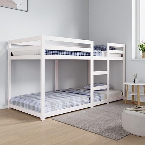 Lumanois Litera de Madera Maciza de Pino 90x200 cm,Mobiliario,Camas y somieres,33.32kg-3206505