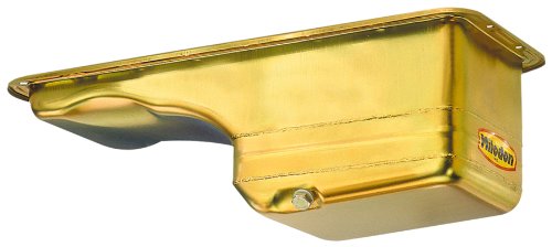 Milodon 31130 Steel, Gold Zinc Plated Street and Strip Deep Sump Oil Pan for Ford 390-428