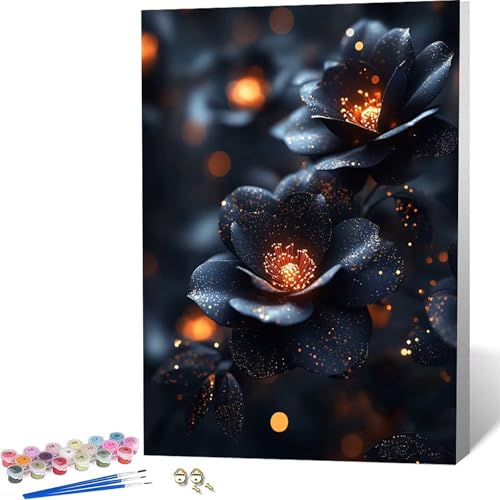 �������G �� Paint by Numbers �� �y�C���g�o�C�i���o�[, ��l�p�����h��G�L�����o�X�N���t�g �u���V�ƃA�N�����G�̋��, �I�t�B�X �C���e���A ���r���O����, �����ւ̃M�t�g 30x40 cm -zjn2604G8