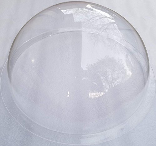Supremetech Acrylic Dome/Plastic Hemisphere - Clear - 13" Diameter, 3/4" Flange With Pre-Drilled Holes #TOP1