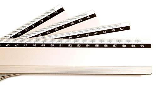 Artcare 50cm Aluminium Liniaal, Metaal, Zilver, 52x0,5x4,5 cm