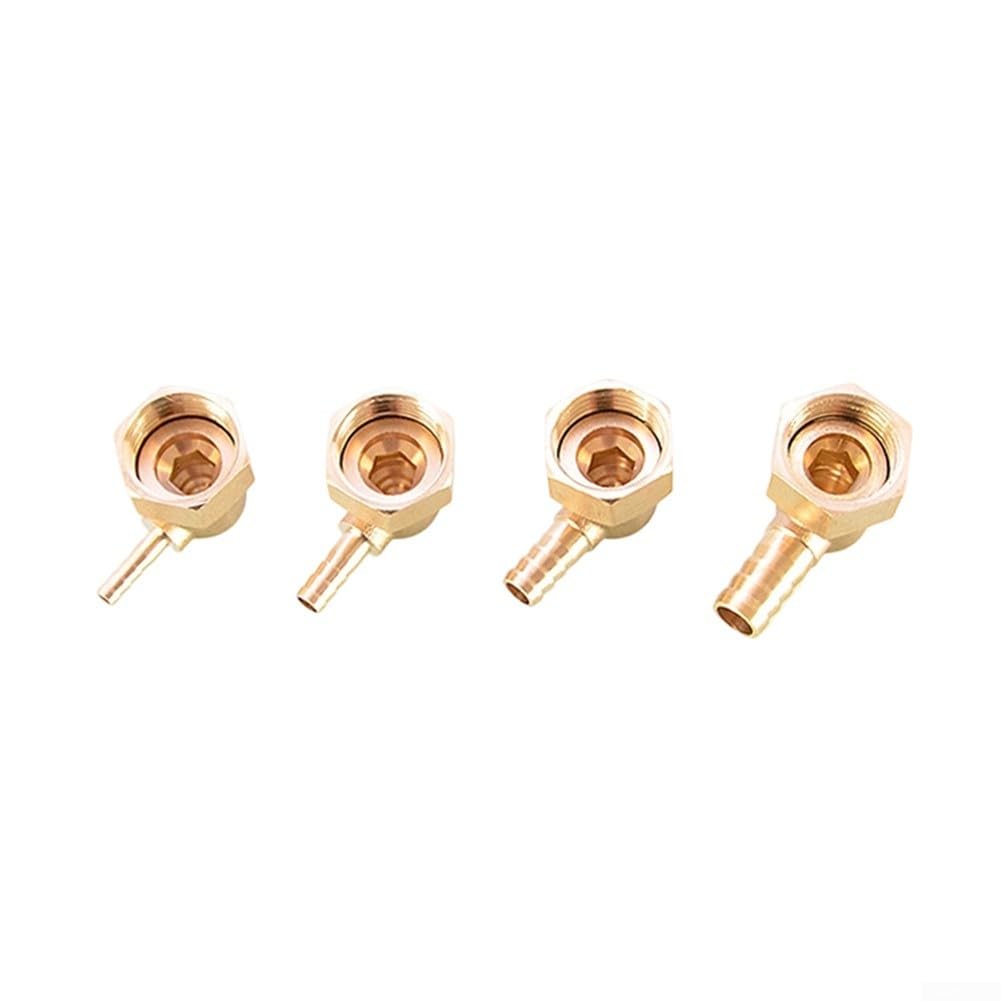 Paquete de 20 accesorios PEX de latón, NPT de 1/2 pulgada x 4 mm, conector de tubo PEX para instalación de fontanería (12 pulgadas x 8 mm)