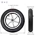 (2pcs Black) Electric Wheelchair Front Wheels, Pneumatic Tire Accessories, 10x2 Caster Replacement Parts, Aluminum Wheel Hubs
