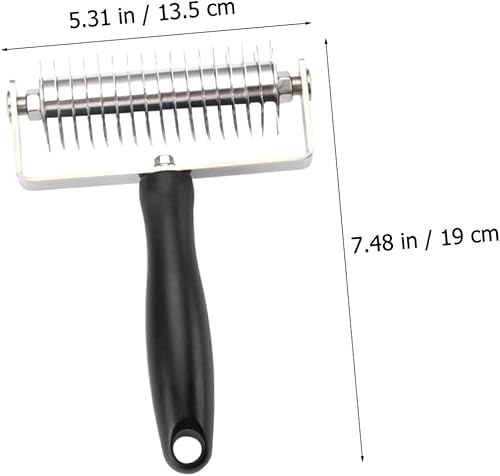 Miniatura 9 de Yardwe Cortador de red de ensalada de pizza, herramientas de bricolaje, cortador de rodillos de celosía, herramienta de rodillo de pizza,