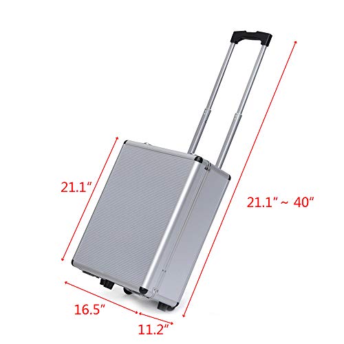 TUFFIOM Tool Box with Tools 799pcs Household Tool Set with Aluminum Trolley Case, Auto Repair Tool Kit Toolbox and Wheels