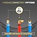 3/4-inch 2 x 100 ft Foskan PEX-B Pipe (100 ft Red + 100 ft Blue),Water Tubing with a Pipe Cutter,a Crimper Tool & a Canvas Bag