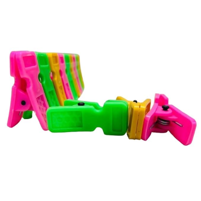 Image of PulGos 24 Pcs Cloth Clips with Storage Box | Heavy Duty Build Laundry Pegs | Wind Resistant Strong Grip | Clothes Pins for Drying & Hanging| Multipurpose Clips for Indoor & Outdoor Use | Plastic Clips