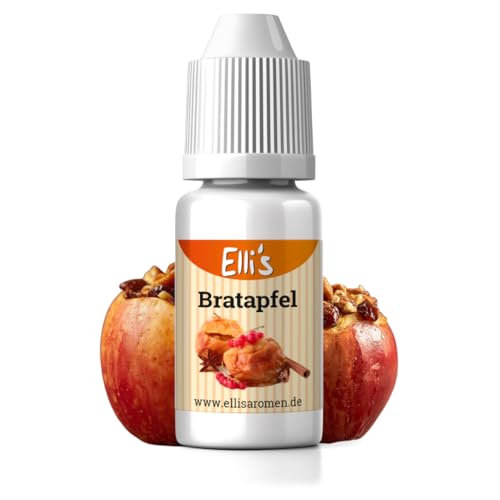 Ellis Aromen Bratapfel NATURIDENTISCHES Lebensmittelaroma | Für Speisen & Getränke | 10 ml