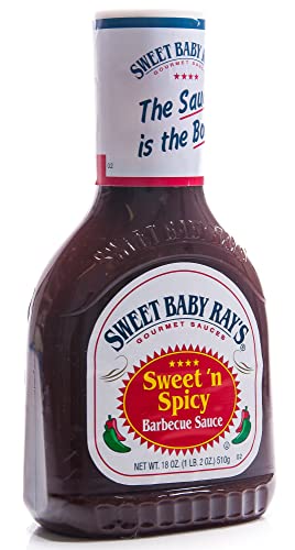 Sweet Baby Rays Barbecue Sauce, Sweet n Spicy, 18 oz