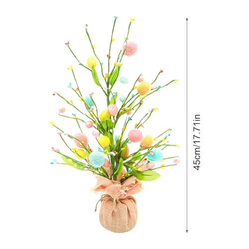 Árbol de Pascua floral de 45 cm para decorar salones y mesas de boda 6