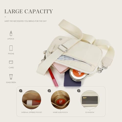 Quilted Crossbody Bags for Women Puffer Purse Cross Body Lightweight Nylon Shoulder Bag with Wide Strap3