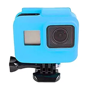GADGETSWRAP Protective Silicone Case Cover Compatible with GoPro Action Camera Hero 5 Hero 6 - Blue