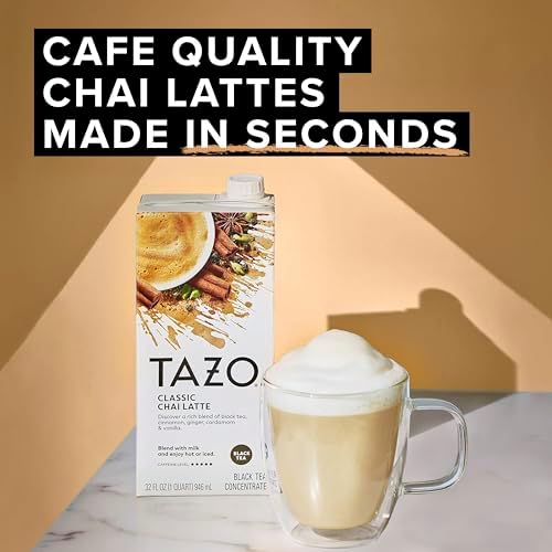 TAZO Classic Chai Latte Concentrate, 32 oz Carton — view 9