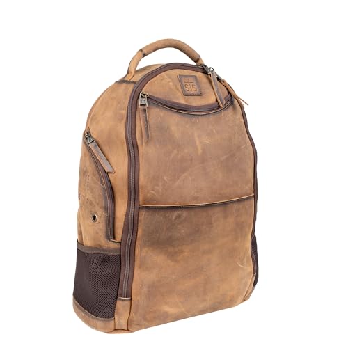 Sac à dos cuir STS Ranchwear grand volume 35,6 x 47 x 15,2 cm