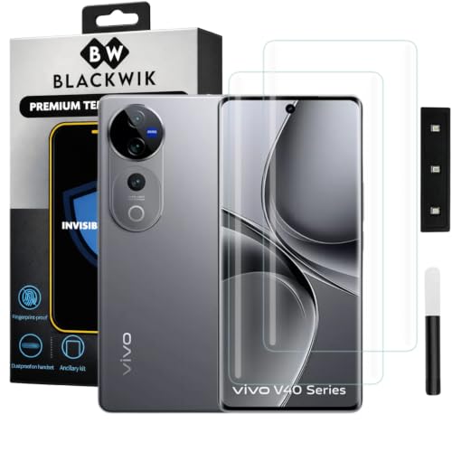 Image of Blackwik UV Curved Tempered Glass for Vivo V40 5G / Vivo V40 Pro | 2-Pack
