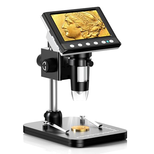 Microscope numérique de poche grossissement 1000x compatible Windows avec écran IPS