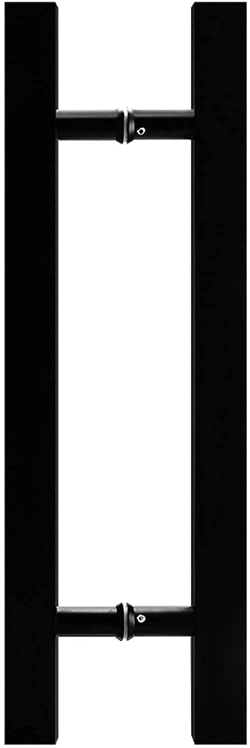 ATTAS Schuifdeurgreep, staal, zwart, vierkante buis 25 mm, handgreep