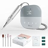 JCMASTER® TouchPro+ Nagelfräser 35000 Umin - Deutsche Marke - Gelnägel & Acrylnägel Profi Set Elektrisch, Fußpflegegerät, Kunstnägel, Stufenlose Regulierung Touchbedienung, inkl 4x Bits & Seriennummer