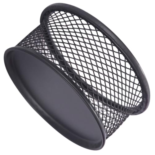 SECFOU Aufbewahrungsbox Büroklammernhalter Metallgewebe Kompakter Schreibtisch Organizer Stapelbarer Büroklammerhalter aus Eisen für Büro und Schule