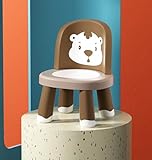 House of Quirk Detachable Baby Chair - Multifunctional, Adjustable Plastic Backrest, Compact Chair & Stool for Toddlers (Bear Brown)
