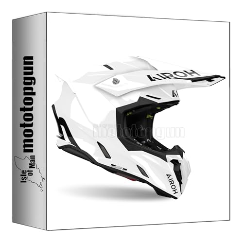 Casque moto cross Airoh Twist 3 Color Blanc Gloss XXL - Équipement cross homologué Mototopgun