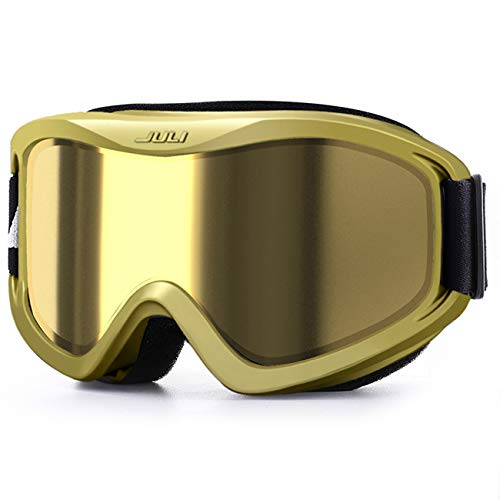Juli Snowboard & Ski Goggles - Premium Snow Goggles (Gold) #TOP5