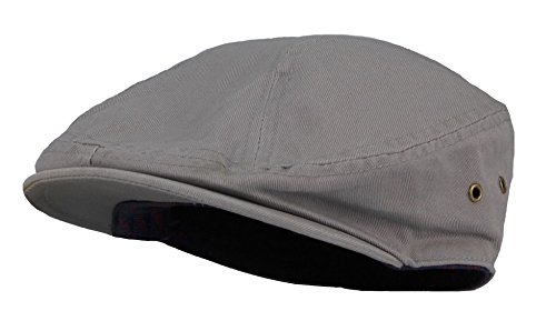 Men's Cotton Summer Newsboy Golf Ivy Classic Cap Hat (Gray)