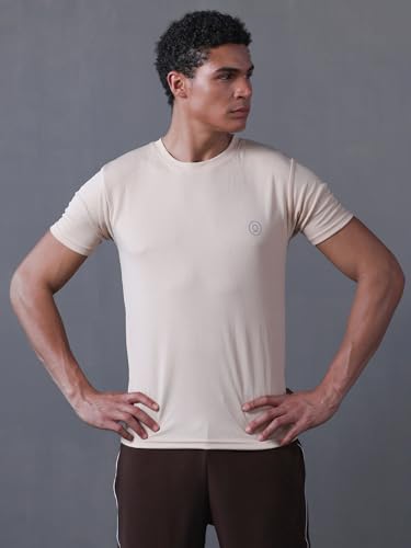 Image of CHKOKKO Gym T Shirts for Men Workout Activewear Solid Quick Dry Sports Tshirt for man Breathable Lightweight Half Sleeve Regular Fit Round Neck Running Boys T Shirt