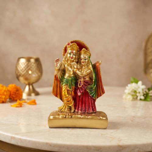 Image of ZAICUS Radha Krishna Idol for Home Temple, Pooja & Home Decor