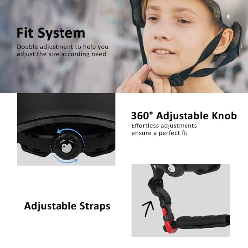Skateboard Bike Helmet for Adults Women Men Youth Kids
