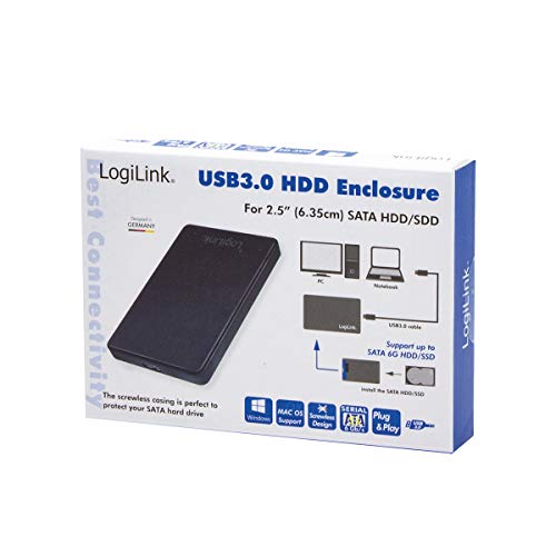 Carcasa externa USB 3.0 para disco duro SATA 2.5" miniatura 7