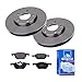 Produktbild ATE Bremsen-Set 2 Bremsscheiben + Bremsbeläge Bremsensatz Einbau Vorne Bremsscheiben-Set Scheibenbremsen IJF1415G94 passend für Mazda 3 BK BL 5 CR19
