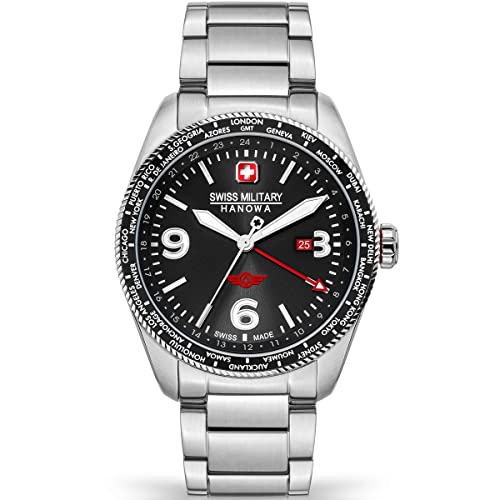 Montres Homme Swiss Military Hanowa Quartz Analogique 32019283 montre acier