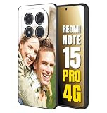 CUSTOMIZZA - Custodia cover nera morbida in tpu compatibile per Xiaomi Redmi Note 15 PRO 4G personalizzata con foto immagine scritta a piacere
