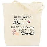 kEUkunHA Bolsa de lona para mamá, bolsa de compras reutilizable, regalos para mamá, regalos para el día de la madre, regalos de cumpleaños para mamá, regalos para mamá, regalos de Navidad para mamá