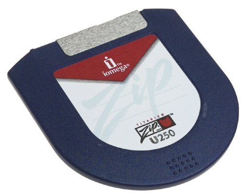 Iomega 31523 Zip U250 Clamshell Media, PC Formatted (1-Pack)