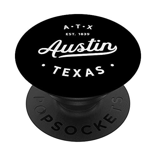 Classic Retro Vintage Austin Texas USA Novelty Souvenir PopSockets PopGrip Intercambiable