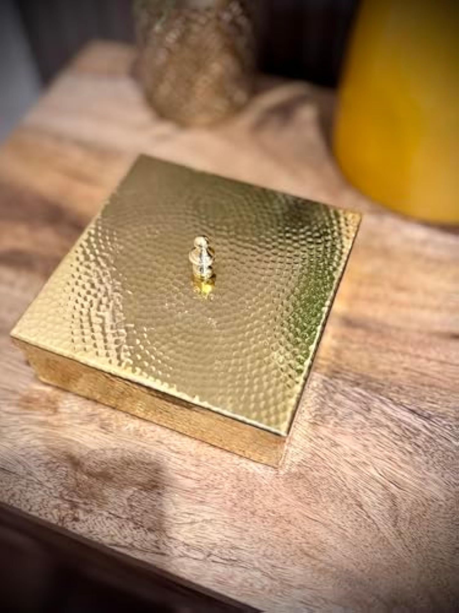 Brass Mukhwas Dry Fruit Box with 4 Compartments