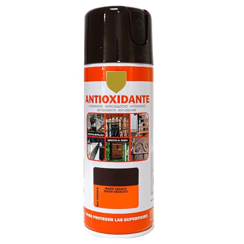 Various-Pintura Spray Antioxidante Tabaco 400 Ml para las Superficies de Metal Hierro y Aluminio Pack