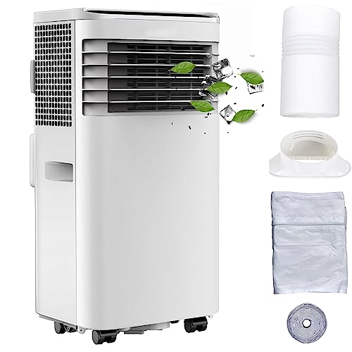 3in1 Mobile Klimaanlage 9000 BTU Über Smartphone/Alexa App/Google Home steuerbar Fernbedienung 24h Timer 2 Stufen Fensterkit Klimagerät Aircooler Klima Anlage