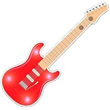 Red Guitar Flashing Body Light Lapel Pins by Blinkee