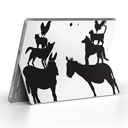 igsticker Surface Go/Surface Go 2 専用スキンシール サーフェス go シール スキン 保護 フィルム ステッカー アクセサリー 016234 動物 ブレーメン