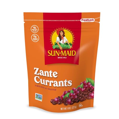 Image of Sun-Maid California Sun-Dried Zante Currants - (10 Pack) 8 oz Resealable Bag - Dried Fruit for Healthy Snacks and School Lunches
