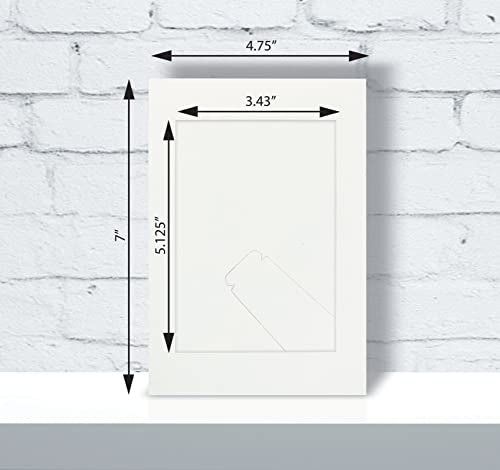 Better Office Products Paper Picture Frames For 4 X 6 Inch Inserts, 50 Pack, Heavy Cardstock Photo Frame With Easel, Standing Paper Frames (White) #TOP2