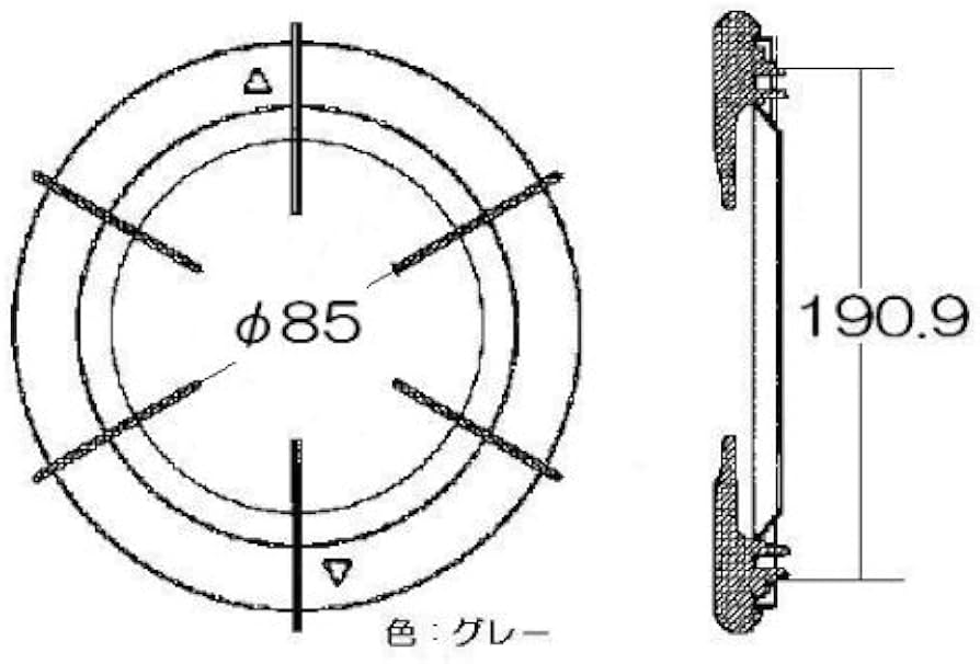 Linai様　〜専用〜 Amazon | リンナイ ガステーブル専用部品 ごとく※左右共通（グレー